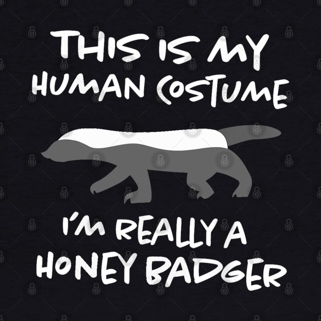 this is my human costume i'm really a honey badger by CosmicCat